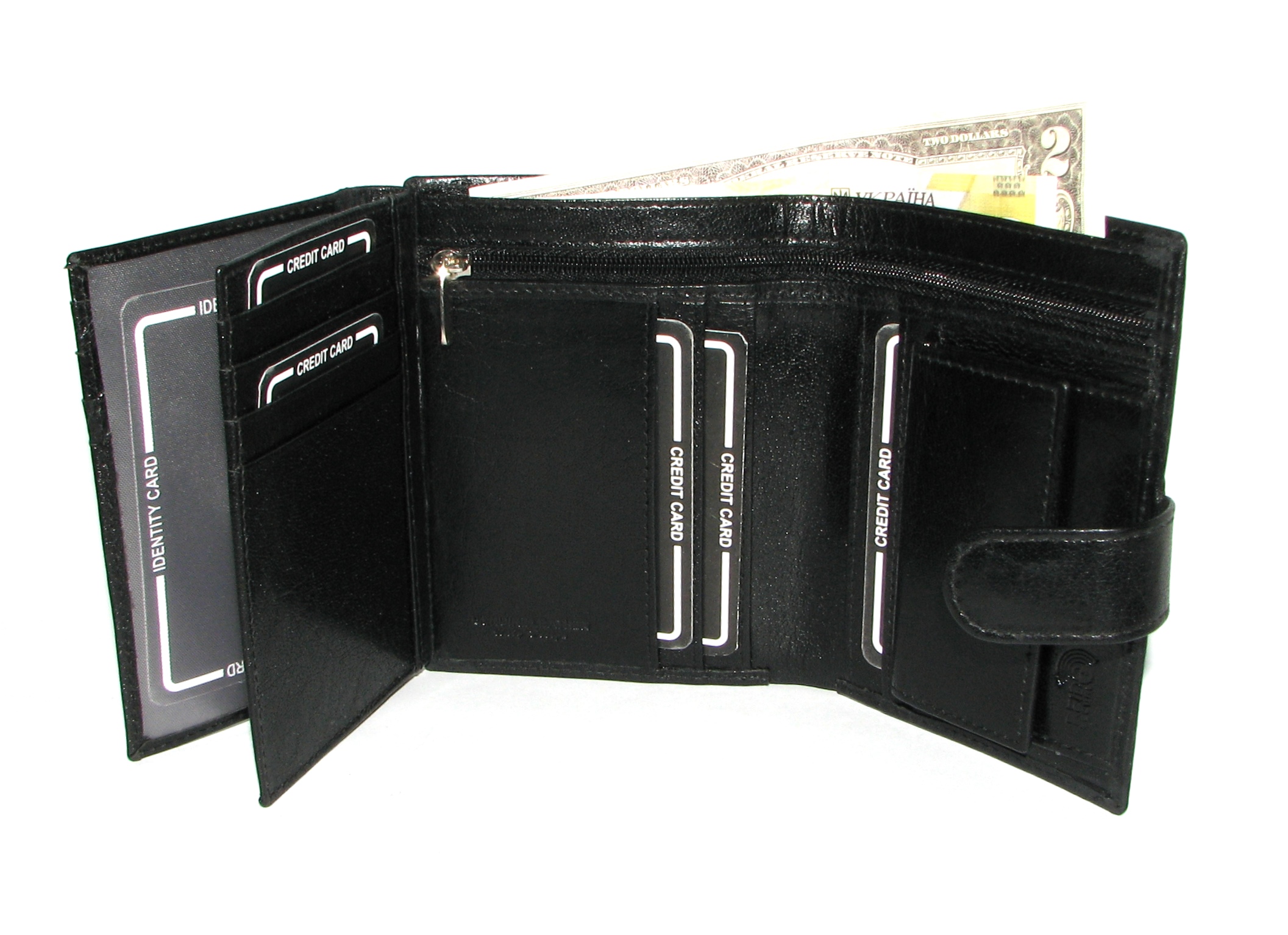 Кошелек мужской Pierre Andreus PW-013L-BTU BLACK Кошелек мужской Pierre Andreus PW-013L-BTU BLACK